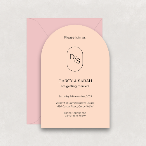 Monogram Invitation