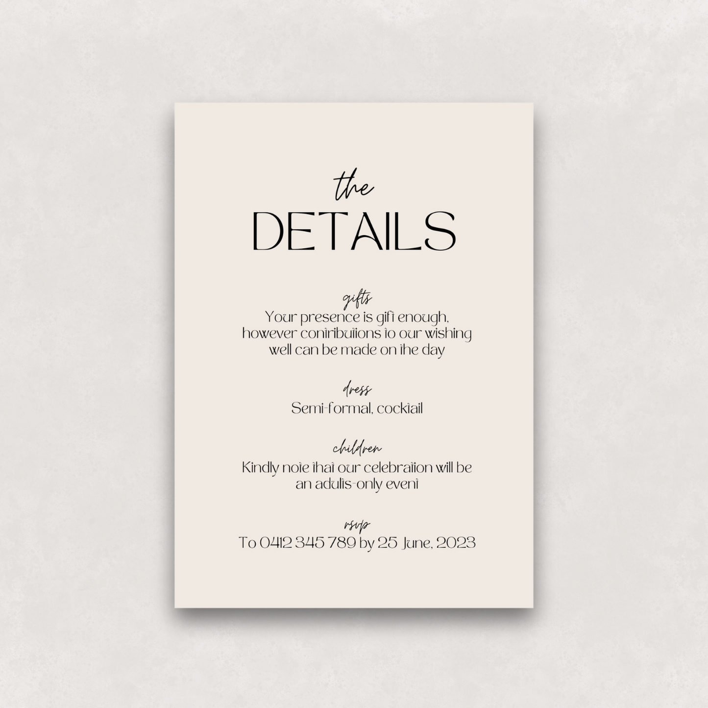 Zephyr Details Card