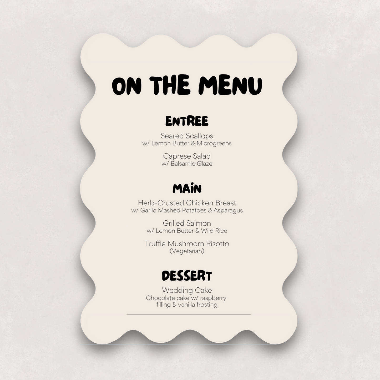 Scout Large Menu