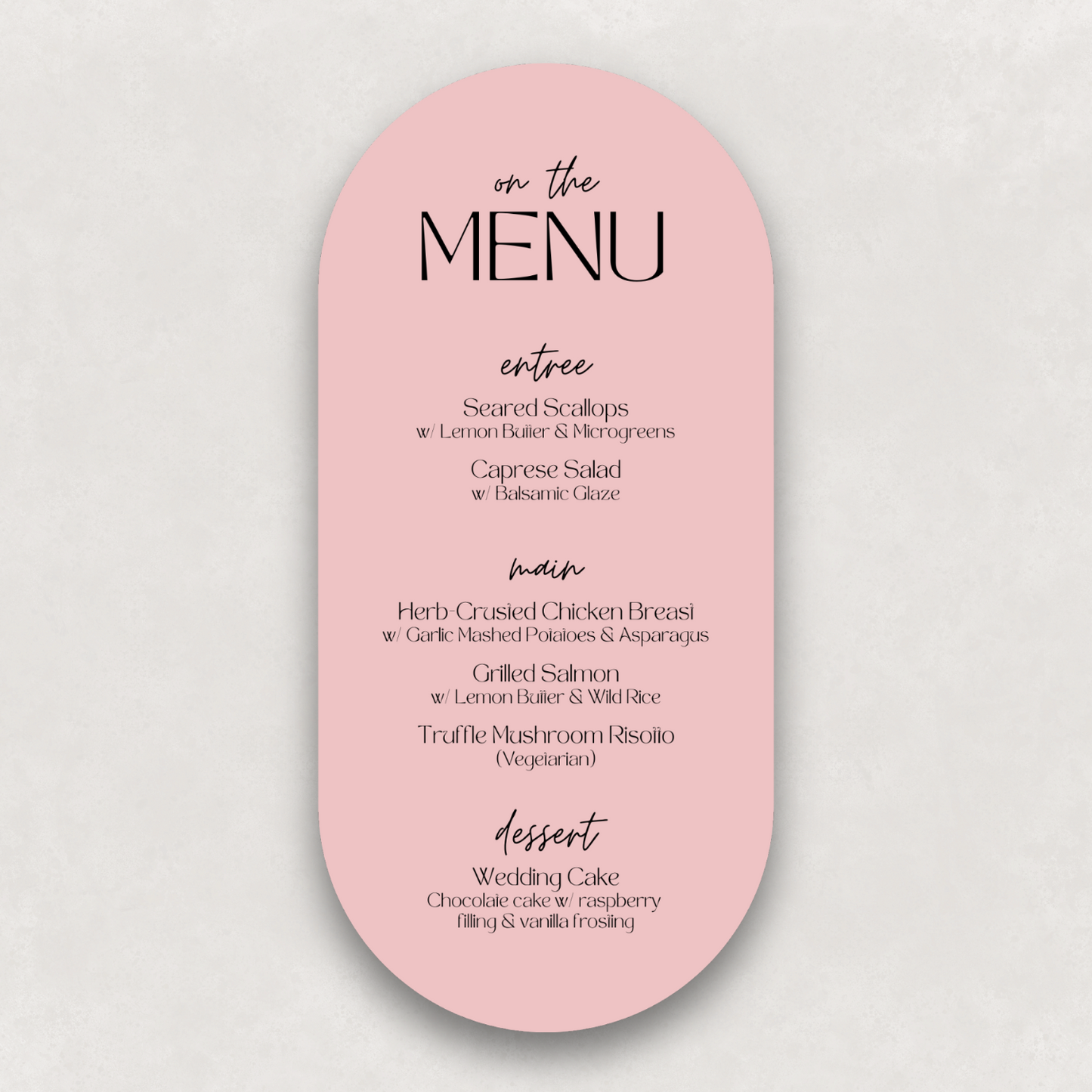 Zephyr Small Menu