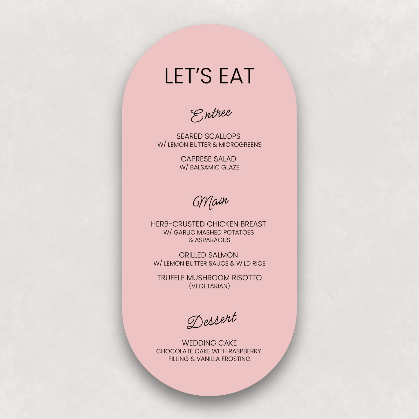 Après Small Menu