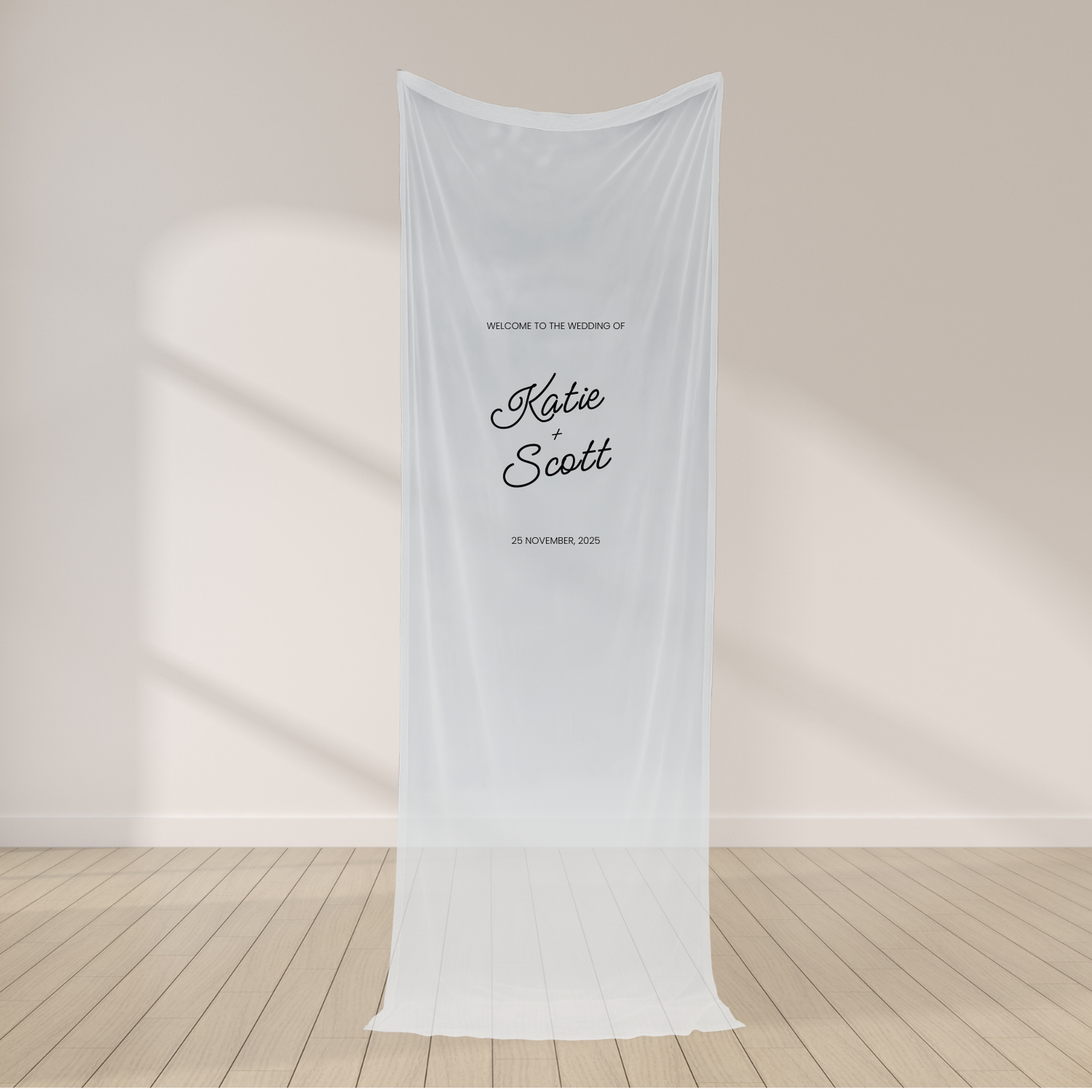 Après Sheer Welcome Sign
