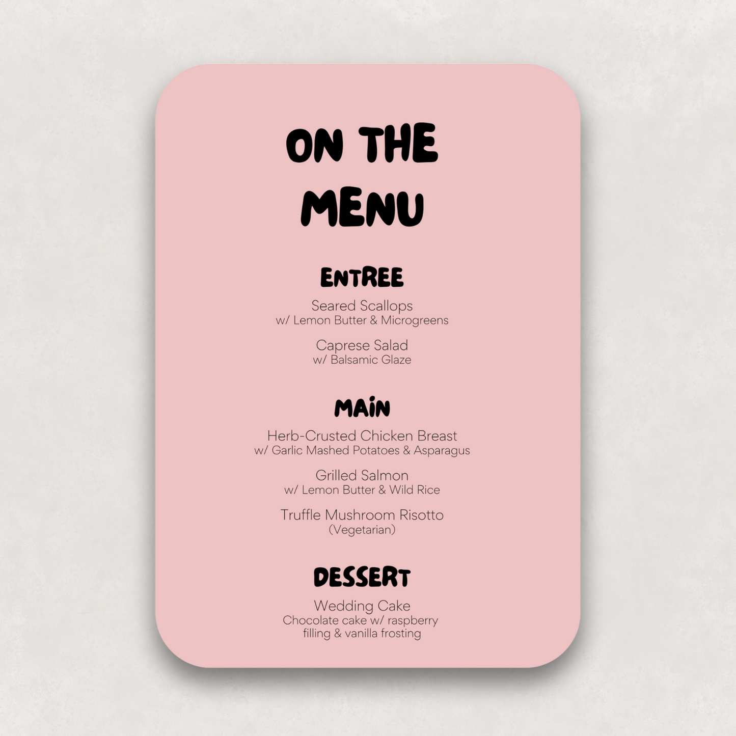Scout Large Menu