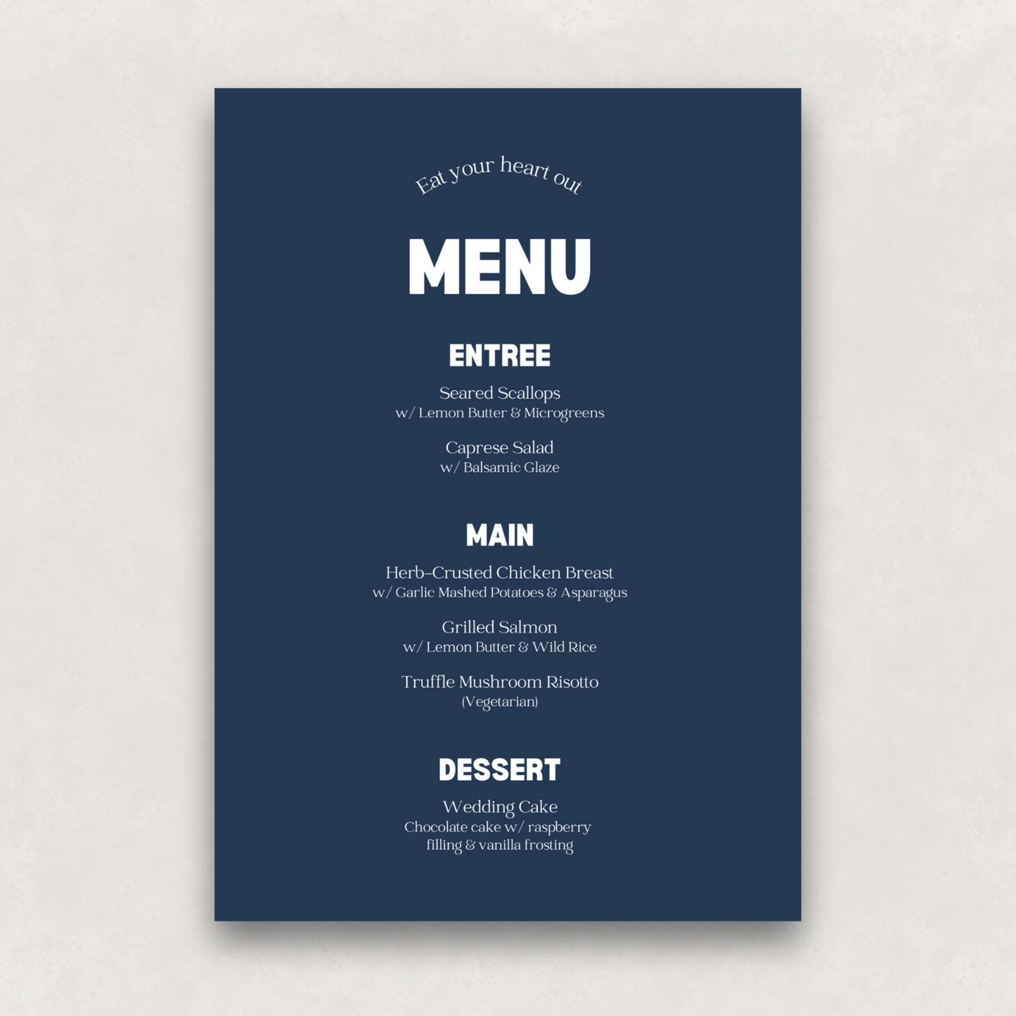 Echo Large Menu