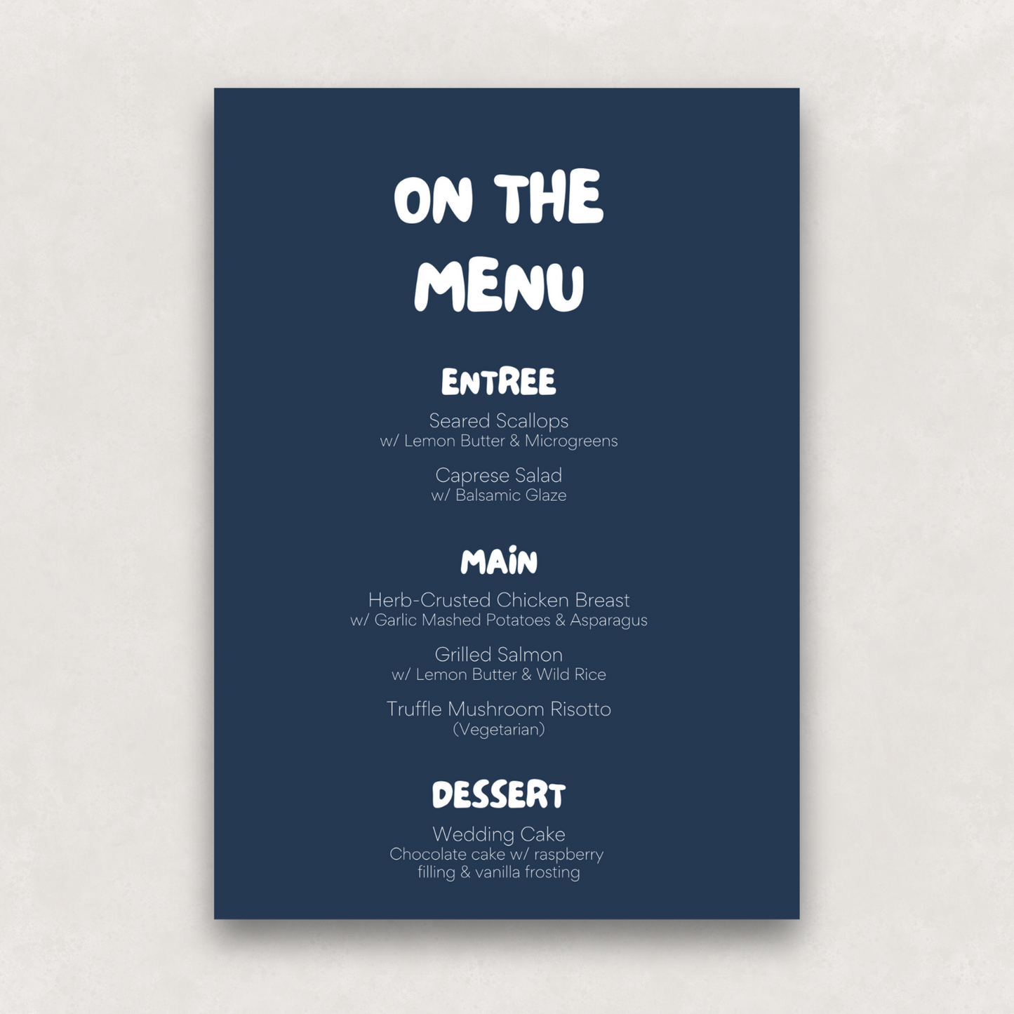 Scout Large Menu