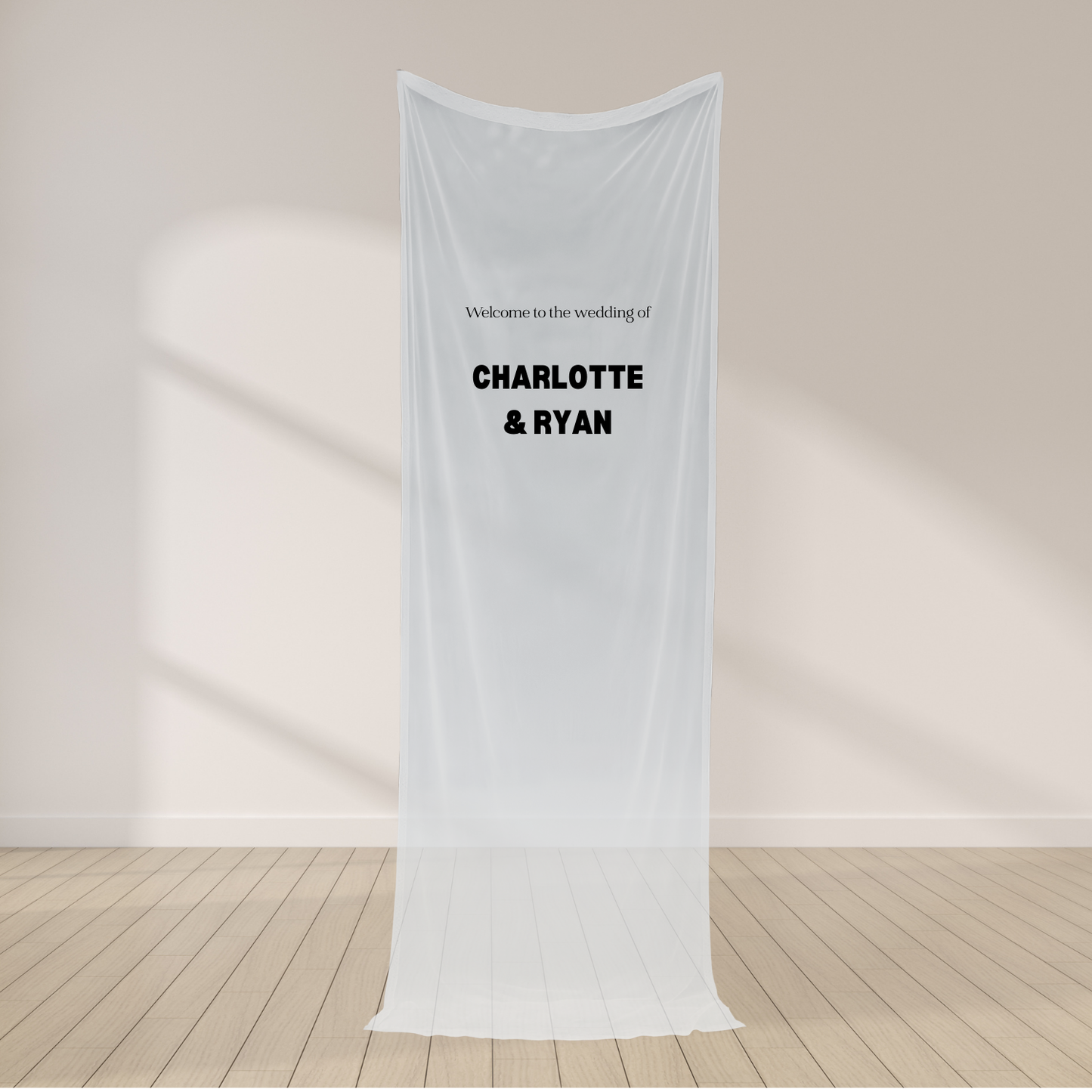 Echo Sheer Welcome Sign