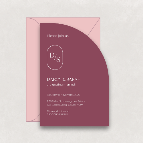 Monogram Invitation