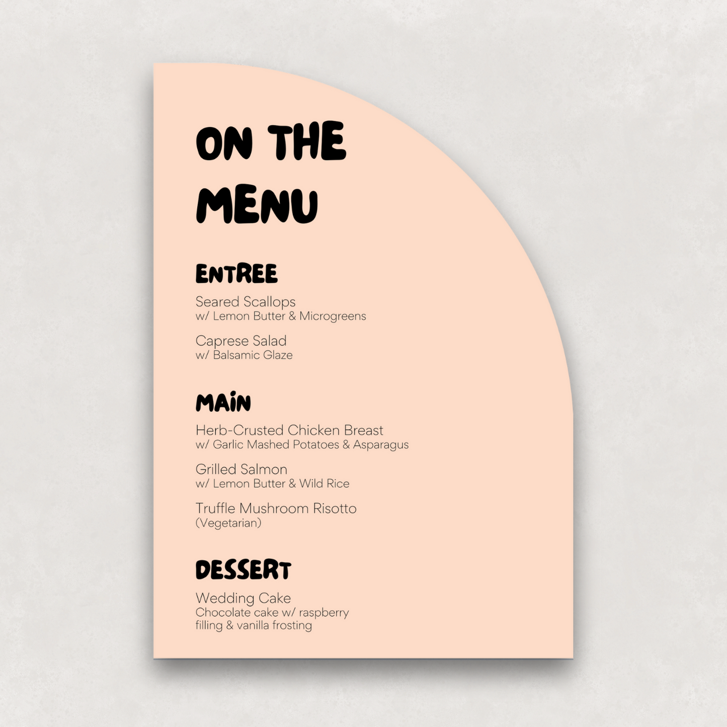 Scout Large Menu