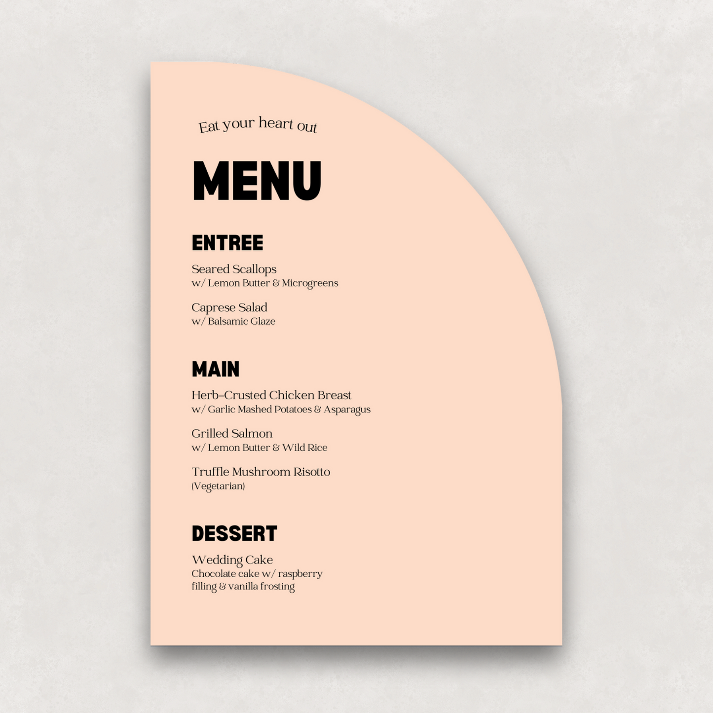 Echo Large Menu