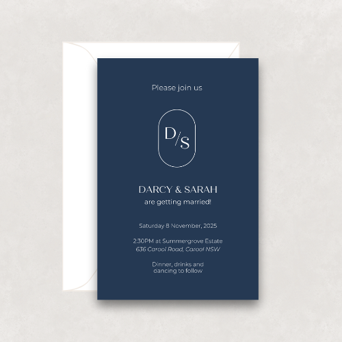 Monogram Invitation