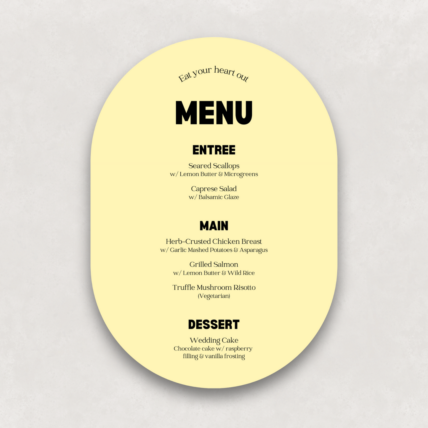 Echo Large Menu