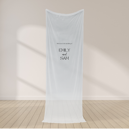 Zephyr Sheer Welcome Sign