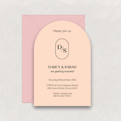 Monogram Invitation