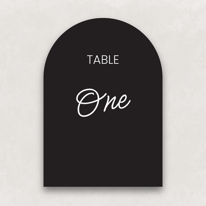 Après Table Numbers