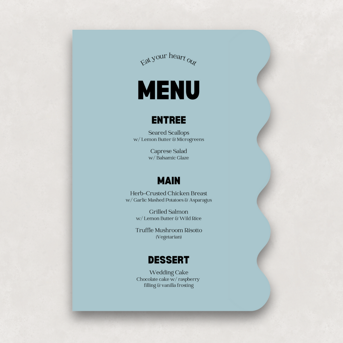 Echo Large Menu