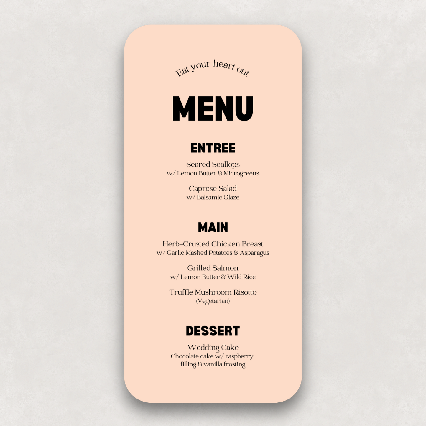 Echo Small Menu