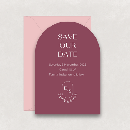 Monogram Save The Date