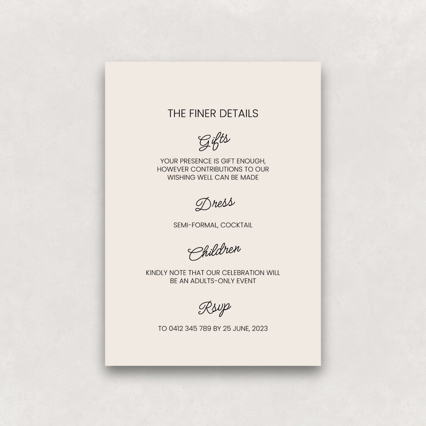 Après Details Card