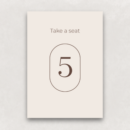 Monogram Table Numbers