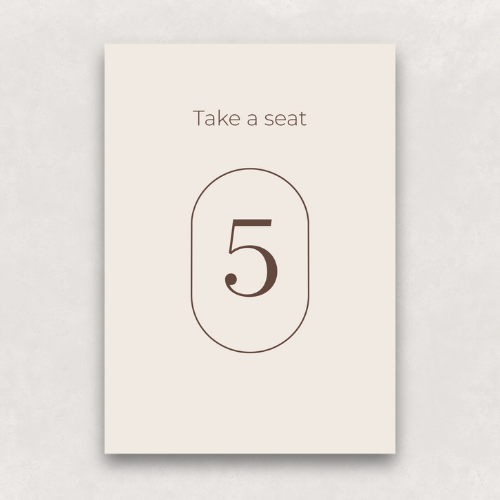 Monogram Table Numbers