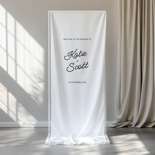 Après Linen Welcome Sign