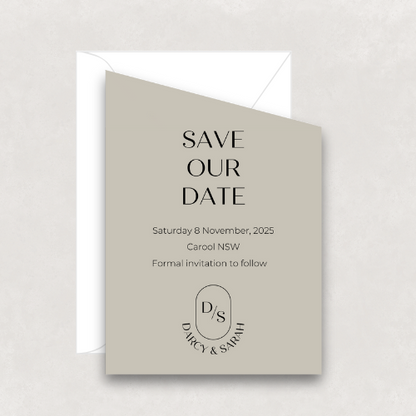 Monogram Save The Date