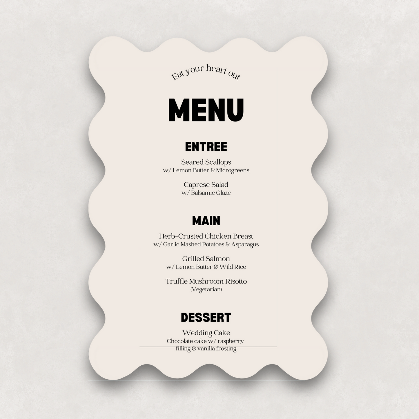 Echo Large Menu