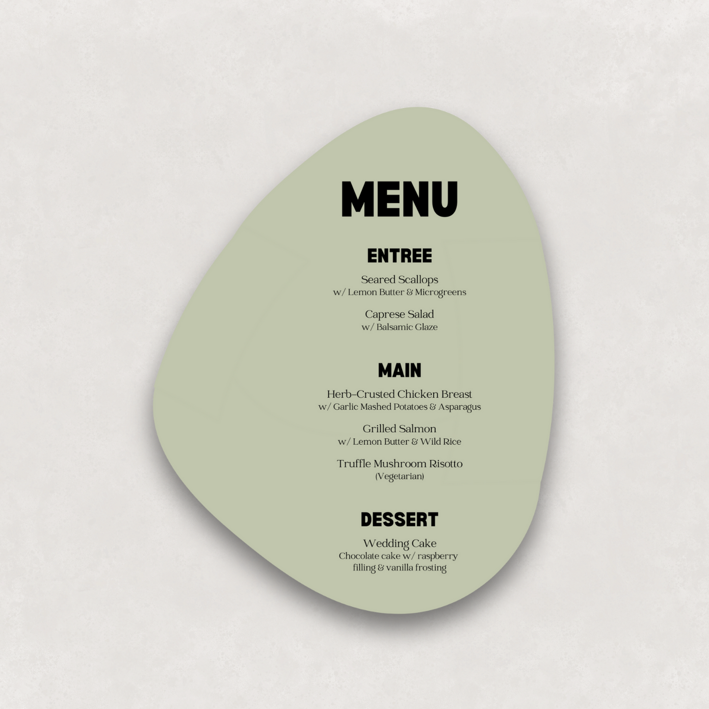 Echo Large Menu