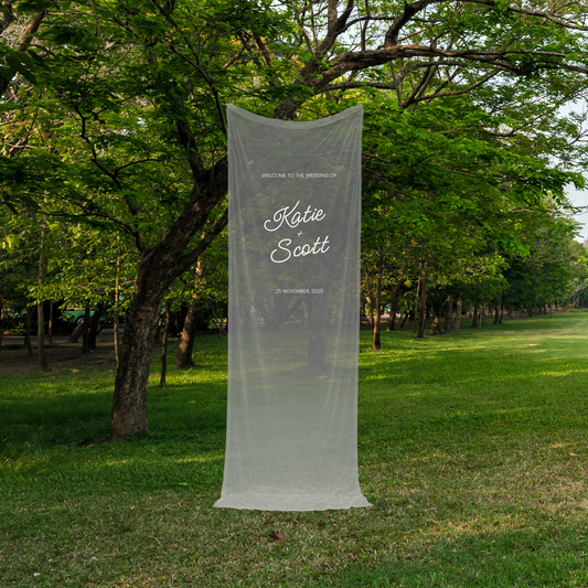 Après Sheer Welcome Sign