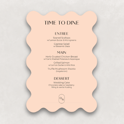Monogram Large Menu