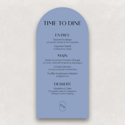 Monogram Small Menu