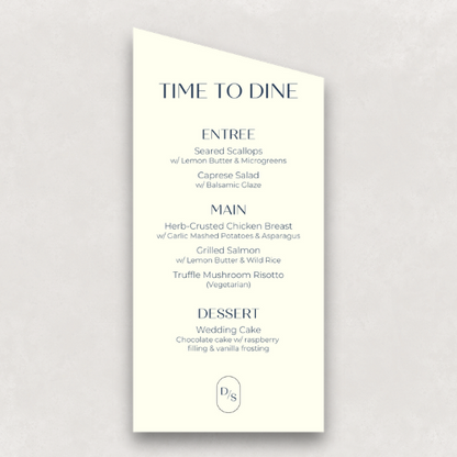 Monogram Small Menu