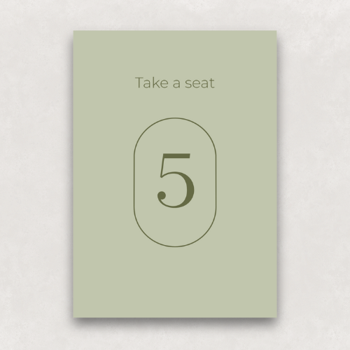 Monogram Table Numbers
