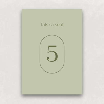 Monogram Table Numbers