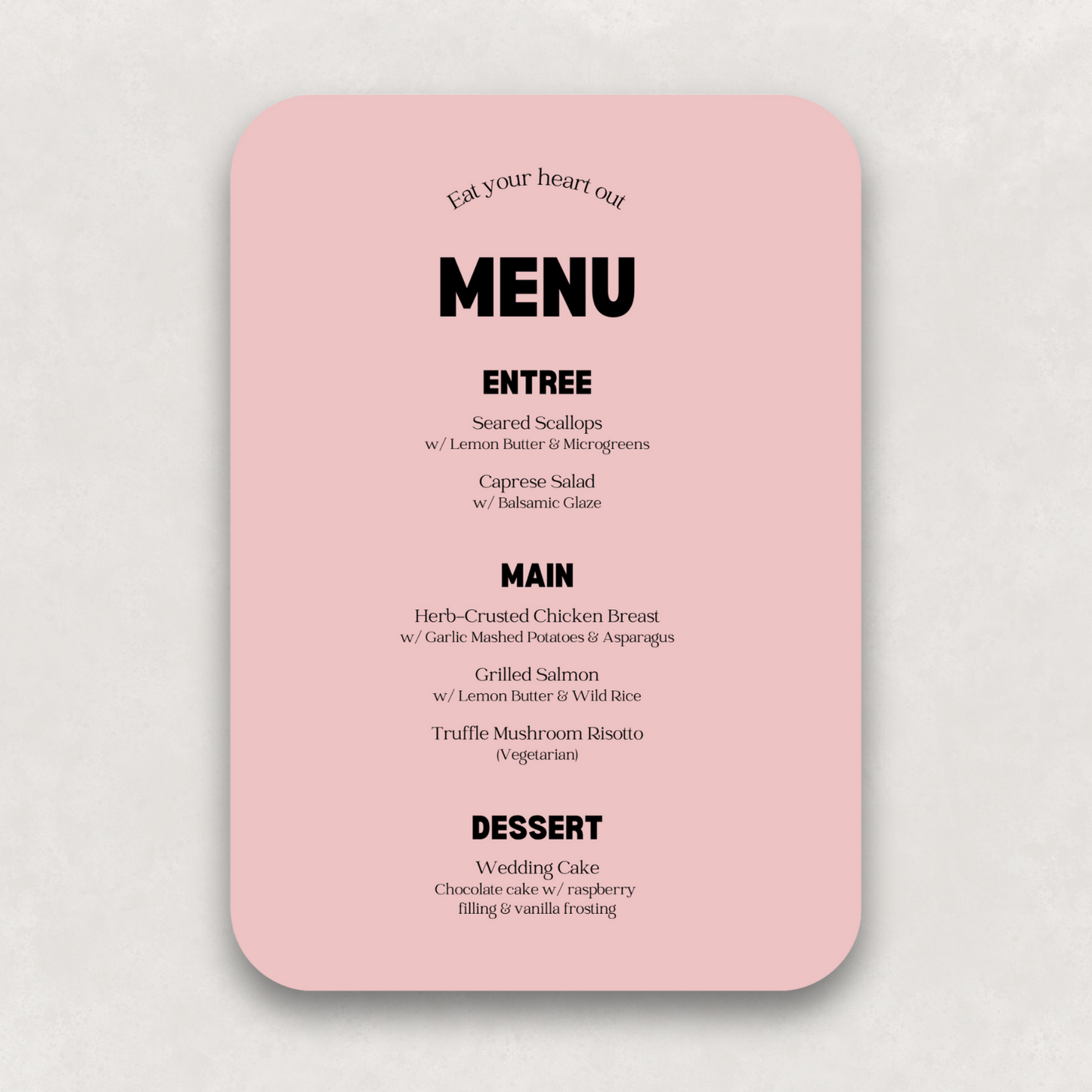 Echo Large Menu