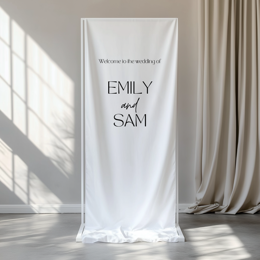 Zephyr Linen Welcome Sign