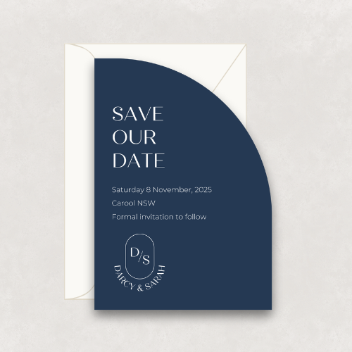 Monogram Save The Date