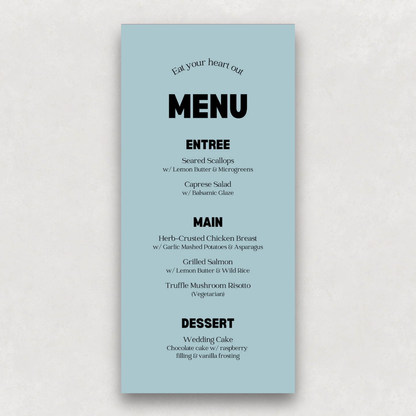 Echo Small Menu