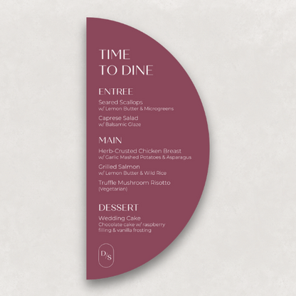 Monogram Small Menu