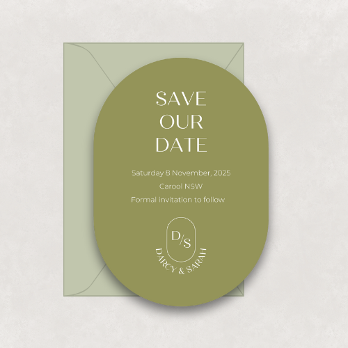 Monogram Save The Date