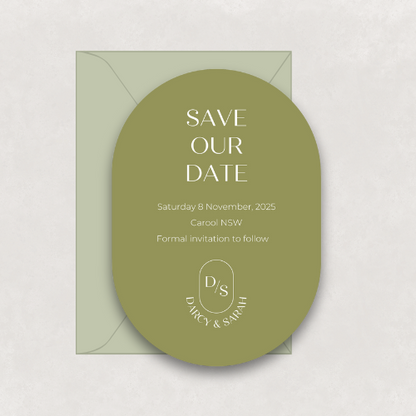 Monogram Save The Date