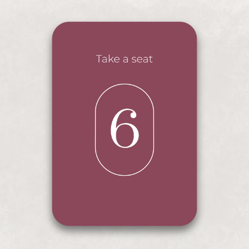 Monogram Table Numbers