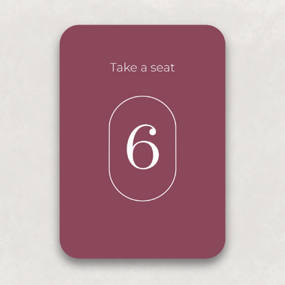 Monogram Table Numbers