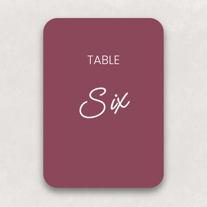 Après Table Numbers