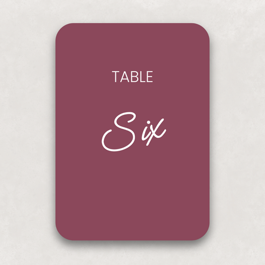 Après Table Numbers