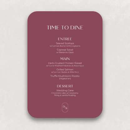 Monogram Large Menu