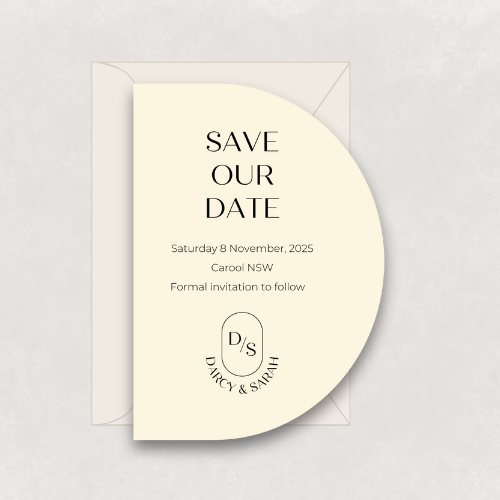 Monogram Save The Date
