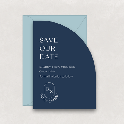 Monogram Save The Date