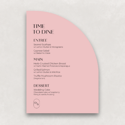 Monogram Large Menu