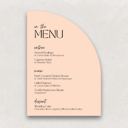 Zephyr Large Menu